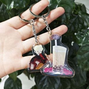 Mejores llaveros acrílicos personalizados con impresión, dijes acrílicos Kawaii al por mayor, llaveros de plástico transparente con figuras de anime - Product Image 5