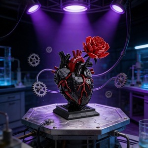 Modelo <span class=keywords><strong>de</strong></span> Plástico ABS Hecho a Mano, Corazón <span class=keywords><strong>de</strong></span> Reactor Explosivo, Adornos Compatibles con Rompecabezas - Product Image 2