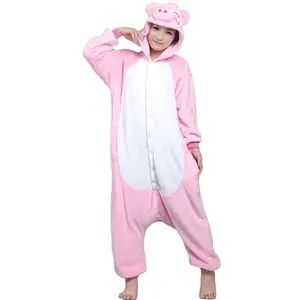 Aiminyz Nieuwe Stijl Groothandel Katoen Cosplay Animal Pyjama Mooie Grappige Party Cosplay Winter Warme Herfst Leuke Zachte Flanellen