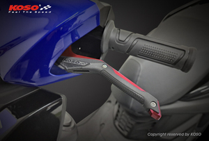 Precio al por mayor: Palanca de freno corta ajustable para CYGNUS GRYPHUS FORCE 2.0 ABS, kit de mejora de palanca de manillar de aluminio CNC azul y rojo - Product Image 3