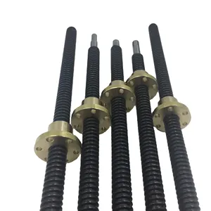 Hot sale T5 T6 T8 T10 T12 stainless steel Trapezoidal screw lead screw with brass nut