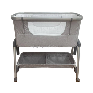 New bé Giường nôi 7 có thể điều chỉnh chiều cao ổn định khung xách tay du lịch bé nôi OEM gấp bé nôi trẻ sơ sinh giường ngủ cot - Product Image 3