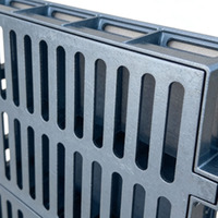 Grille de drainage rectangulaire en fonte nodulaire robuste pour le drainage des eaux des autoroutes