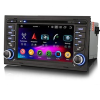Système de navigation automobile GPS Android 14.0 EU Erisin ES6574A 7 pouces, autoradio, Audi A4 SEAT EXEO CarPlay DSP BT5.0 OBD2 Amplificateur 1 an