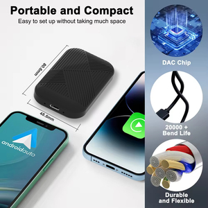 อะแดปเตอร์ CarPlay ไร้สายสำหรับ iPhone Apple dongle สำหรับรถยนต์แบบมีสาย USB แปลงแบบมีสายเป็นแบบไร้สายในรถยนต์กล่อง Ai - Product Image 3