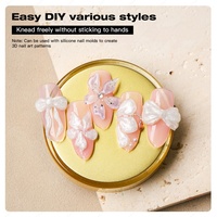 JTING Gel de modelage pour ongles effet papillon et fleur, couleur blanche, non collant, gel de sculpture 3D satiné, flacons UV personnalisables OEM
