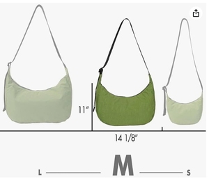 BSCI nhà máy tùy chỉnh Vai thường Crossbody với dây đeo điều chỉnh túi nội thất kép tùy chỉnh Nylon lưỡi liềm Túi - Product Image 6