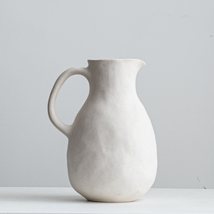 <span class=keywords><strong>Vaso</strong></span> in <span class=keywords><strong>Ceramica</strong></span> Decorativo <span class=keywords><strong>Grande</strong></span> Stile Rustico Moderno 2026, <span class=keywords><strong>Vaso</strong></span> Bianco in <span class=keywords><strong>Ceramica</strong></span> con Manico, <span class=keywords><strong>Vaso</strong></span> Brocca in <span class=keywords><strong>Ceramica</strong></span> con Design Floreale - Product Image 5