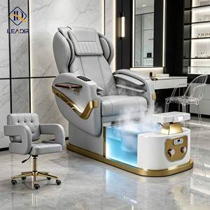 Fauteuil de pédicure en cuir PU souple personnalisé avec cadre de support stable et spa pour les pieds, idéal pour salon de <span class=keywords><strong>massage</strong></span> haut de gamme et de détente - Product Image 4