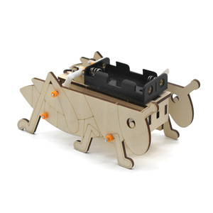 Kit de Ciencia Jumping Grasshopper 1, Modelo de Madera, Juguete Educativo a Pilas para Niños de 7 a 9 Años, Aprendizaje STEM DIY - Product Image 2