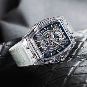 2026 Low Price Men's Business <b>Watch</b> Polycarbonate Transparent <b>case</b> Men's Luxury Custom Quartz <b>Watch</b> for Men Mechanical <b>Watches</b> - Product Image 4