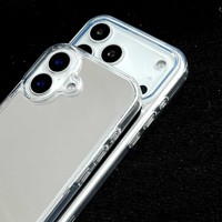 Coque personnalisée en TPU et PC avec miroir de maquillage pour iPhone 18 Pro Max, compatible iPhone 18, 17, 16 Pro Max – Étui mignon pour filles