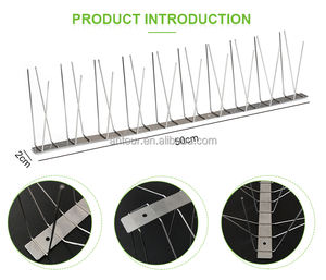 <strong>Roof</strong> Pest Control Pigeon Deterrent Soldering 50cm Length Stainless Steel Anti <strong>Bird</strong> <strong>Spike</strong> - Product Image 5
