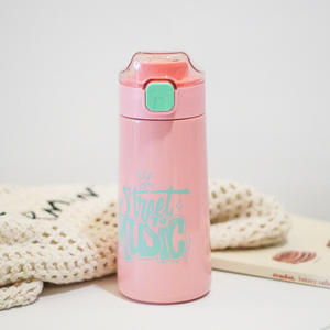 Nouvelle gourde portable d'extérieur avec corde, pratique, pour enfants, 500 ml, mignonne, en acier inoxydable 316, tasse thermos sous vide - Product Image 5