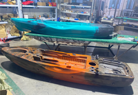 Vente chaude siège unique assis sur pédale Kayak de pêche avec moteur à hélice électrique à la traîne