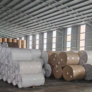 Một mặt Silicone tráng màu vàng phát hành giấy cuộn duy nhất bên glassine cho băng bao bì - Product Image 5