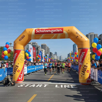 Arco Inflable Gigante Personalizado para Eventos, Arco Inflable con Logotipo Personalizado para Carreras, Decoración para Maratones/Eventos Deportivos/Exhibiciones de Competición