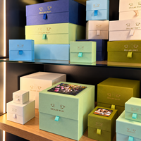 Boîte cadeau personnalisée avec logo en estampage à chaud pour boutique de détail, emballage de luxe