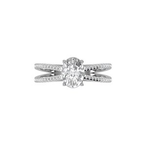 Anillo de Diamante de Corte Ovalado Cultivado en Laboratorio de Estilo Moderno, Plata 925, Anillos de Oro de 9kt, 14kt, 18kt para Joyería Femenina, Anillos de Compromiso - Product Image 3