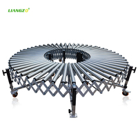 Convoyeur à rouleaux à gravité flexible extensible LIANGZO pour un chargement et un déchargement efficaces en entrepôt