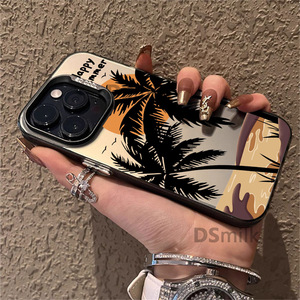 Mới Đến Vì Vậy Mát Mẻ Cây Dừa Hình Ảnh Tùy Chỉnh Logo Silicone Trường Hợp Điện Thoại Bìa Cho Iphone 15/14/13/12/11 Pro Max Cộng Với - Product Image 2