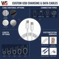 Cable USB C a Tipo C de Nailon Trenzado, Carga Rápida y Transferencia de Datos para Teléfono, Laptop, Tablet, Juegos, OEM, Venta al Por Mayor