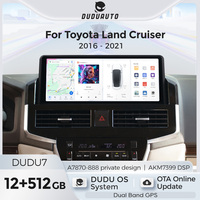Sistema Multimedia para Auto DUDUAUTO DUDU7 A7870 AKM7739 DSP QLED para Toyota Land Cruiser 2016-2021 LC200 Late