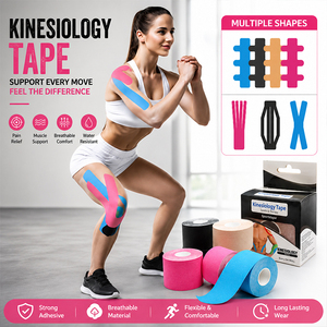 Xingda Meilleure Vente Rouleau de Bande Kinesiologique Corps Entier et Genoux, Soulagement de la Douleur, Patch Musculaire Sportif <span class=keywords><strong>Kinesio</strong></span>, Patch de Thérapie Corporelle Complète - Product Image 1
