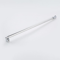 Barres de support de porte de douche en acier inoxydable et alliage de zinc, design optimal, vente chaude