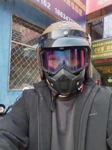 Casque de <span class=keywords><strong>moto</strong></span> classique 3/4, casque rétro en cuir, casques de <span class=keywords><strong>moto</strong></span>, motos - Product Image 2
