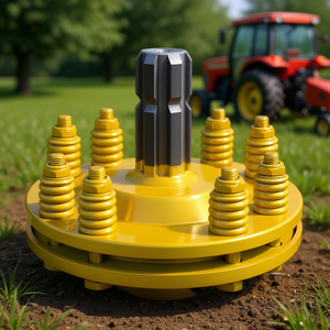 Embrague deslizante ajustable de 1 3/8 pulgadas para tractor, cortadora rotativa de 6 estrías, amarillo, accesorios para piezas de cortacésped - Product Image 2