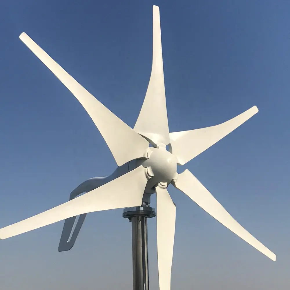 Smaraad — Turbine éolienne horizontale 600 w, 12v, 24v, CE, générateur à aimant Permanent 3 phases avec 6 lames, pour la maison, 20 ans