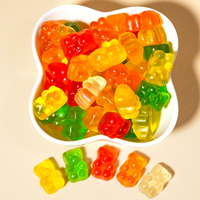 OEM Fabriek Beer Gummy Candy Meerkleurig Zoet Diverse Smaken Cartoon Vorm Zakje Kinderen Kauwbaar Aangepaste Verpakking 18-Maanden Bulk