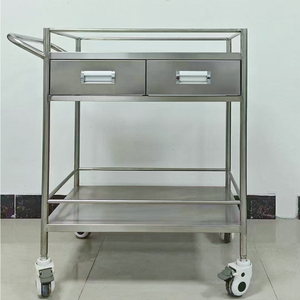 Roestvrijstalen industriële ziekenhuis-, laboratorium-, school- en medische apparatuur, instrumenten, chirurgische gereedschapswagen met wielen, CE-gecertificeerd - Product Image 5