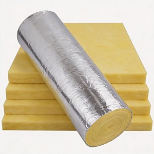 Fireproof Glass Wool <b>Felt</b> with Aluminum Foil Thermal Insulation <b>Roll</b> for Wall Roof - Product Image 4
