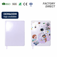 Couverture de cahier de Journal en pointillé à sublimation personnalisée format A5 en papier cuir imprimable pour l'école et l'utilisation de cadeaux