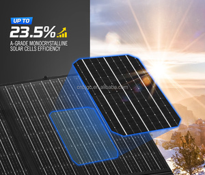 แผงโซลาร์เซลล์แบบพับได้ 600 วัตต์ ประสิทธิภาพสูง 24V โมโนคริสตัลไลน์ซิลิคอน สำหรับตั้งแคมป์ 500W 400W 120W แบบพกพา - Product Image 5