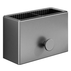 Estante de almacenamiento para baño, organizador rectangular multiusos montado en la pared, sin necesidad de taladro, para cepillos de dientes, pasta de dientes, peine, duradero - Product Image 4