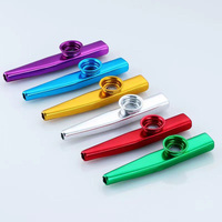 Metal Kazoo Baby Kids Mini Classic Percussion Musical Instruments Toy Kazoos Professional Aluminum Kazoo for Kids and Adult