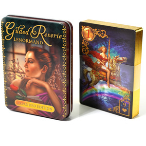 Cartas <span class=keywords><strong>de</strong></span> Tarot Personalizables en Caja <span class=keywords><strong>de</strong></span> Lata con Acabado Estampado en Oro, Cartas <span class=keywords><strong>de</strong></span> Oráculo Mejoradas, Cartas <span class=keywords><strong>de</strong></span> Juego <span class=keywords><strong>de</strong></span> Cartón Recubierto - Product Image 5