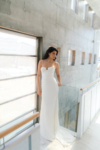 <span class=keywords><strong>Robe</strong></span> <span class=keywords><strong>de</strong></span> <span class=keywords><strong>mariée</strong></span> sirène en Satin, tenue <span class=keywords><strong>de</strong></span> mariage, simple, luxueuse et brillante, bretelles Spaghetti et col rond, printemps 2022 - Product Image 2