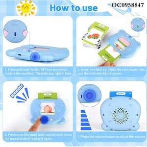 Trẻ em sớm học tập nhận thức Thẻ bảng chữ cái abc Tiếng Anh Arabic tiếng Pháp Tây Ban Nha THẺ FLASH nói chuyện THẺ FLASH đồ chơi học tập - Product Image 5