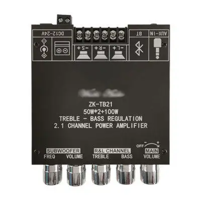 ZK-TB21 TPA3116D25.0パワーアンプNE5532サポート2 * 50W100WサブウーファースピーカーDC12-24V電源