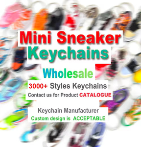 Portachiavi in gomma PVC a forma di <span class=keywords><strong>mini</strong></span> sneaker 3D all'ingrosso – Prezzo di fabbrica, portachiavi in gomma popolari - Product Image 6