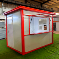 Module préfabriqué de luxe pliable en panneaux sandwich, design moderne, mini-maisonnette avec salle de bain et toilettes