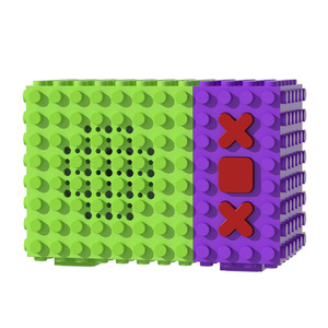 <span class=keywords><strong>Enceinte</strong></span> Bluetooth sans fil inspirée des blocs de construction, <span class=keywords><strong>enceinte</strong></span> cubique granulaire à deux tons, <span class=keywords><strong>enceinte</strong></span> portable de petite taille avec un son clair pour l'extérieur - Product Image 6