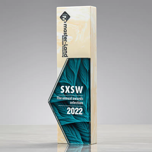 フルカラーでカスタマイズ可能な大理石クリスタルトロフィー、その他クリスタル工芸品のパーソナライズ製品 - Product Image 6