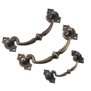 <b>Antique</b> Style Zinc Alloy Cabinet Handles Bar Shape Traditional Design Durable Plated Small Large Size Furniture Hardware - Product Image 5