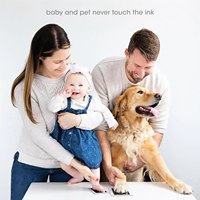 Empreinte de patte Clean Touch Ink Pad Chien ou Chat Propriétaire d'animal de compagnie Souvenir DIY Nez sans encre et Kit de fabrication d'empreintes digitales