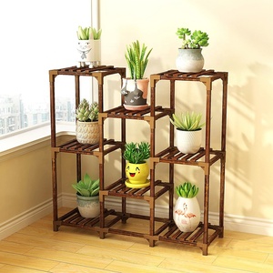 <span class=keywords><strong>Support</strong></span> à plantes à plusieurs niveaux en bois massif d'eucalyptus K&B, porte-pot <span class=keywords><strong>de</strong></span> <span class=keywords><strong>fleurs</strong></span> - Product Image 4